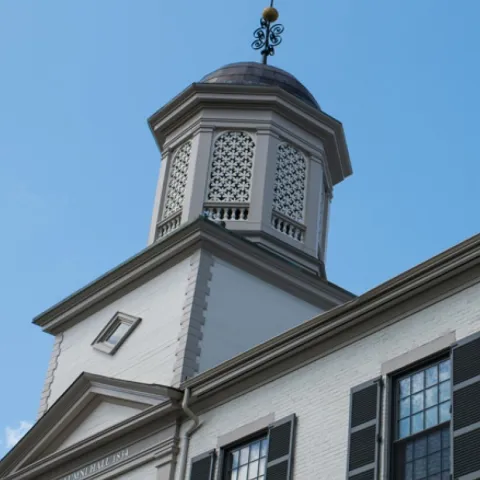 Square image of Alumni Hall on the Portland Campus