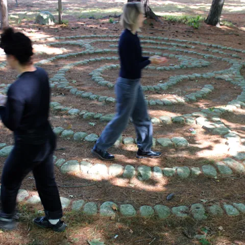 Artists to activate 14-Year-Old campus labyrinth in exhibit’s closing performance 