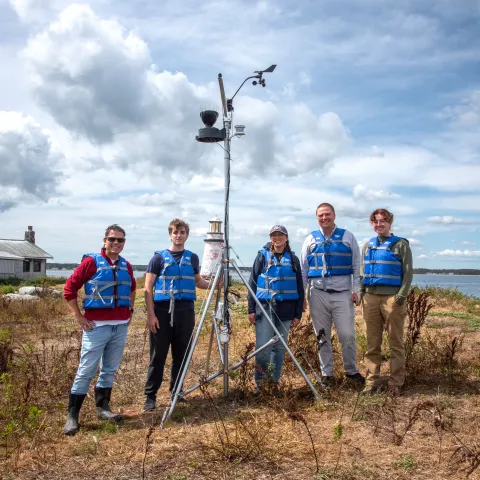 Group photo of Ram Island research team