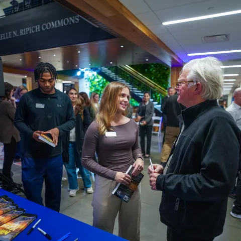 David Shaw Signing books after the event