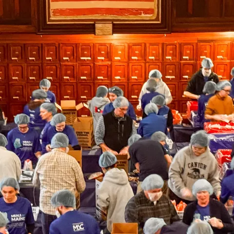 UNE, Maine Masons partner to deliver 50,000 meal kits to those in need statewide