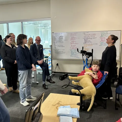 Occupational studies students learn real-world value of assistive technology from Special Olympics Maine athletes 