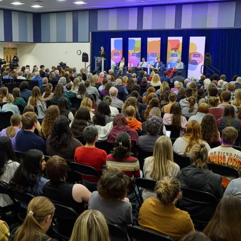 UNE President’s Forum draws record attendance in considering: Can Gen Z attain the American Dream?