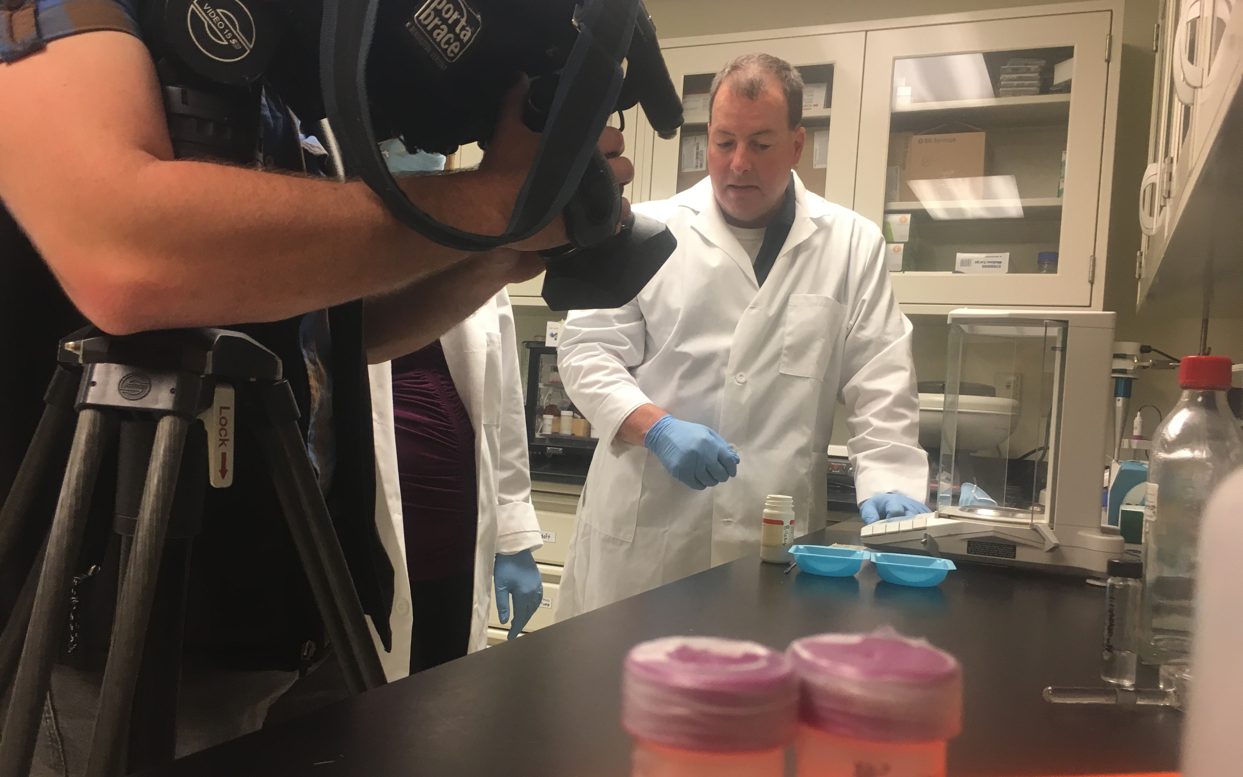 Ed Bilsky demonstrates the power of a deadly street drug