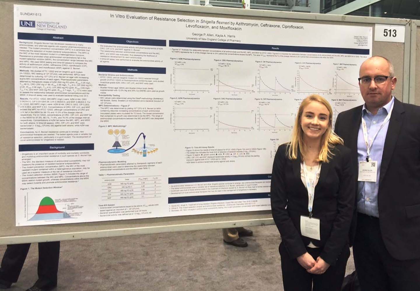 Kayla Harris and George Allen at ASM Microbe June 2016 conference.