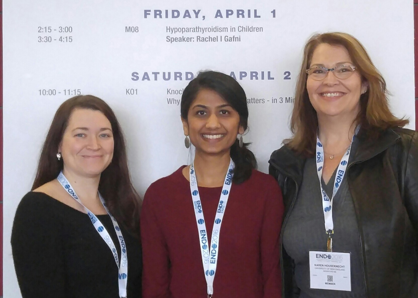 L-R: Megan Beauchemin, Anisha Contractor, Karen Houseknecht