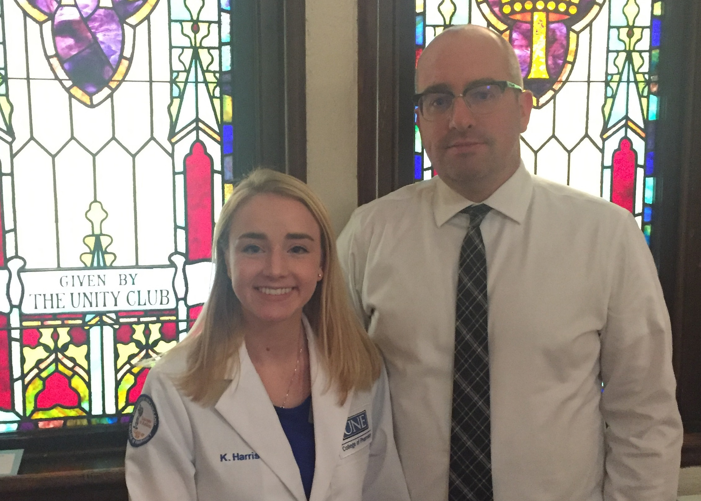 Kayla Harris and George Allen
